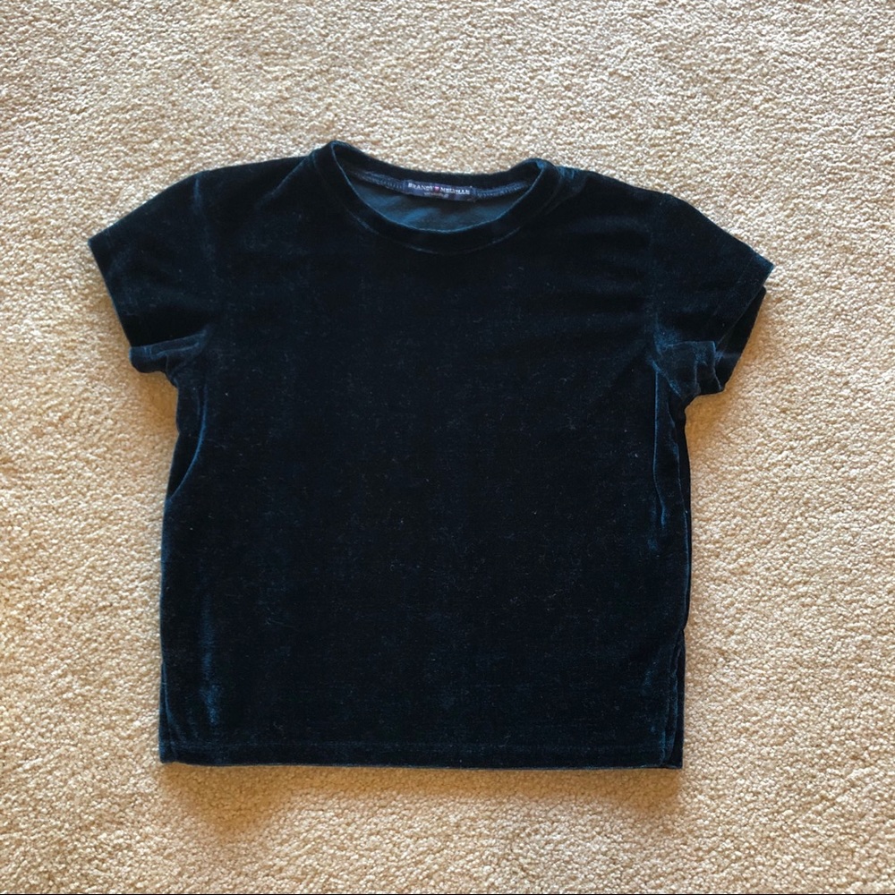 Velvet crop top